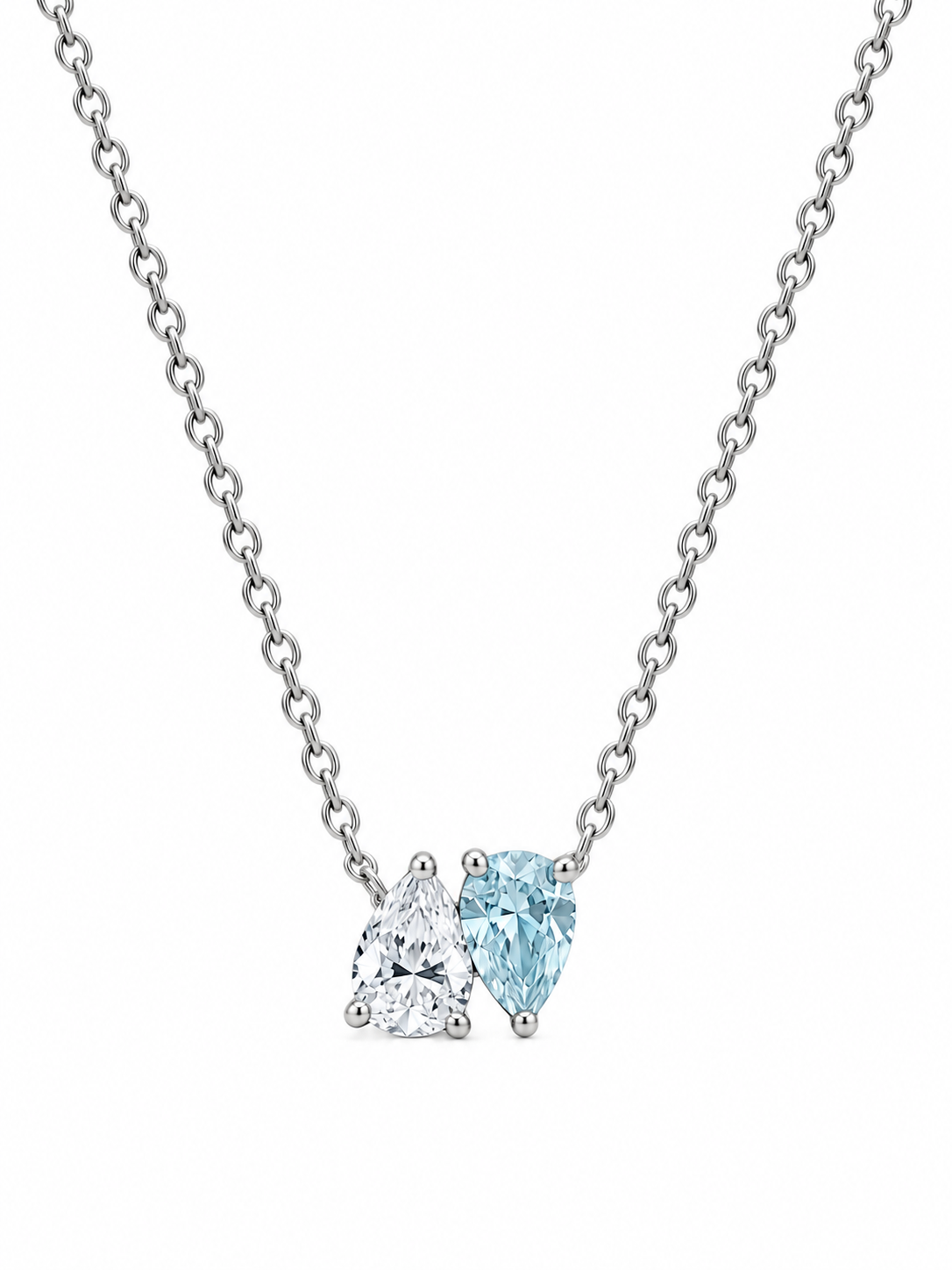 Naëlle birthstone necklace with two birthstones