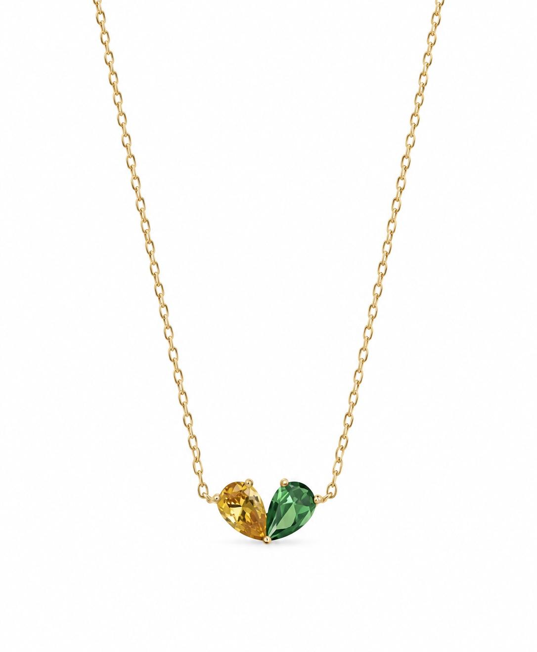 Élia birthstone necklace, personalised pendant necklace