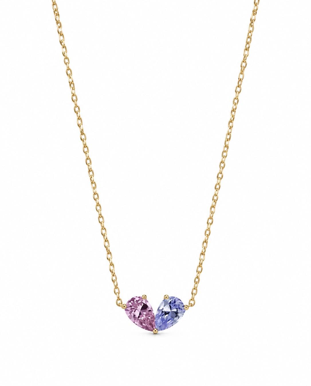Élia birthstone necklace, personalised pendant necklace