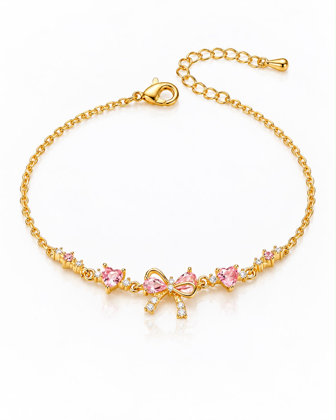 Elviane bow bracelet, matching friendship bracelet