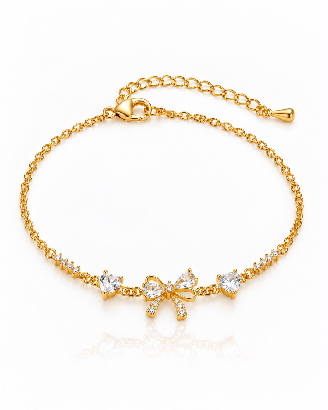 Elviane bow bracelet, matching friendship bracelet