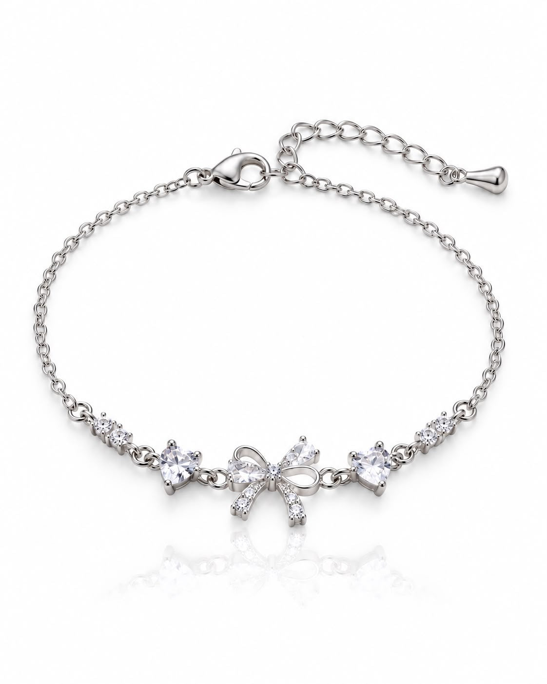 Elviane bow bracelet, matching friendship bracelet